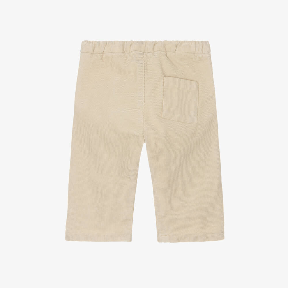 Bonpoint-بنطلون قطن كوردروي لون بيج للأطفال | Childrensalon Outlet