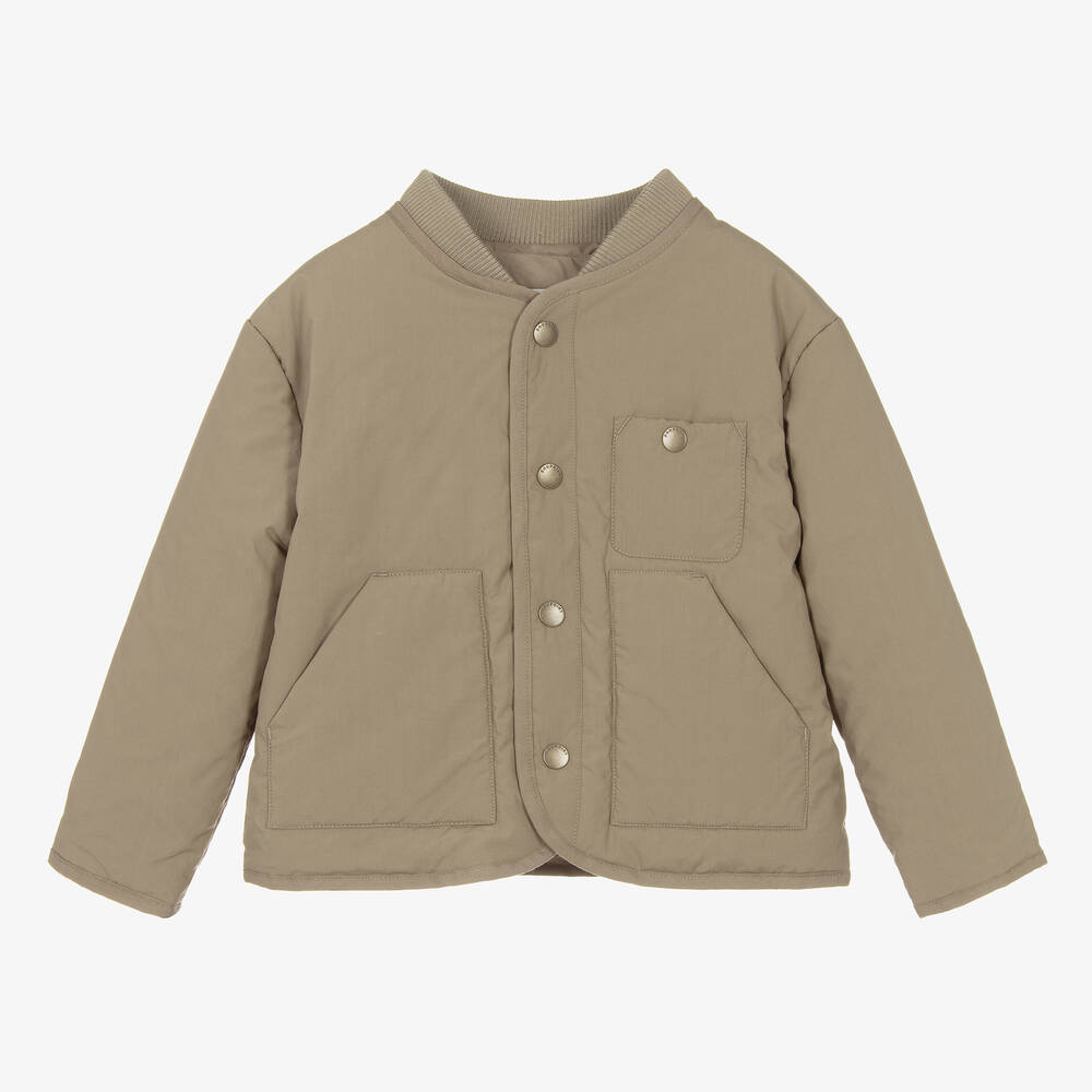 Bonpoint - Veste beige en coton Garçon | Childrensalon