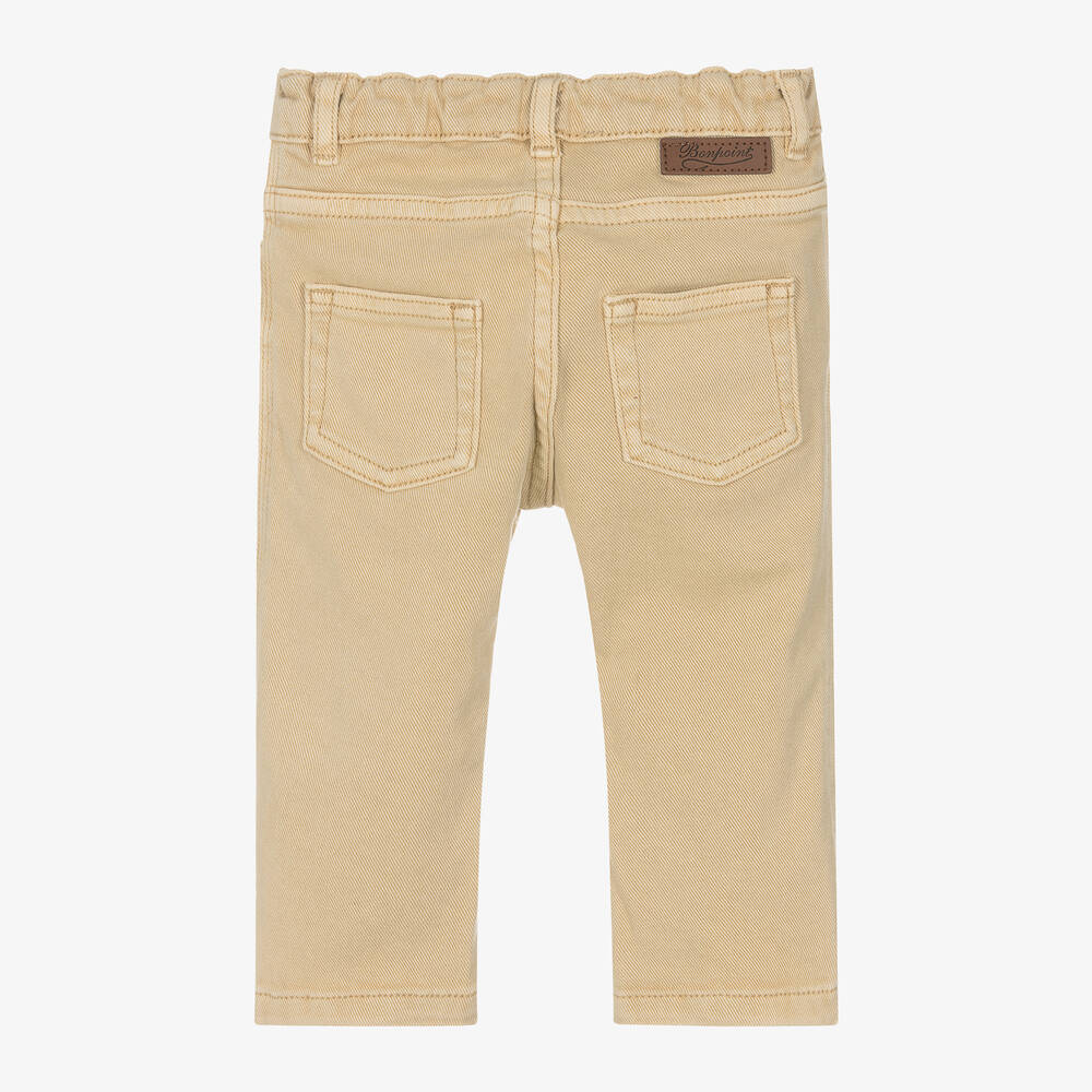 Bonpoint-Boys Beige Cotton Twill Trousers | Childrensalon Outlet