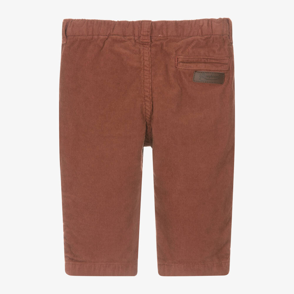 Bonpoint-Boys Brick Needlecord Trousers | Childrensalon Outlet