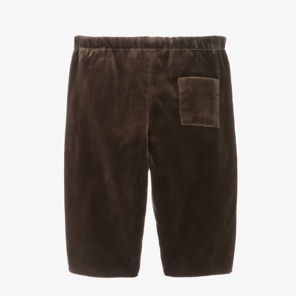 Bonpoint-Boys Brown Velvet Trousers | Childrensalon Outlet