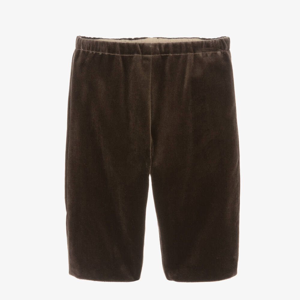 Bonpoint - Коричневые бархатные брюки | Childrensalon