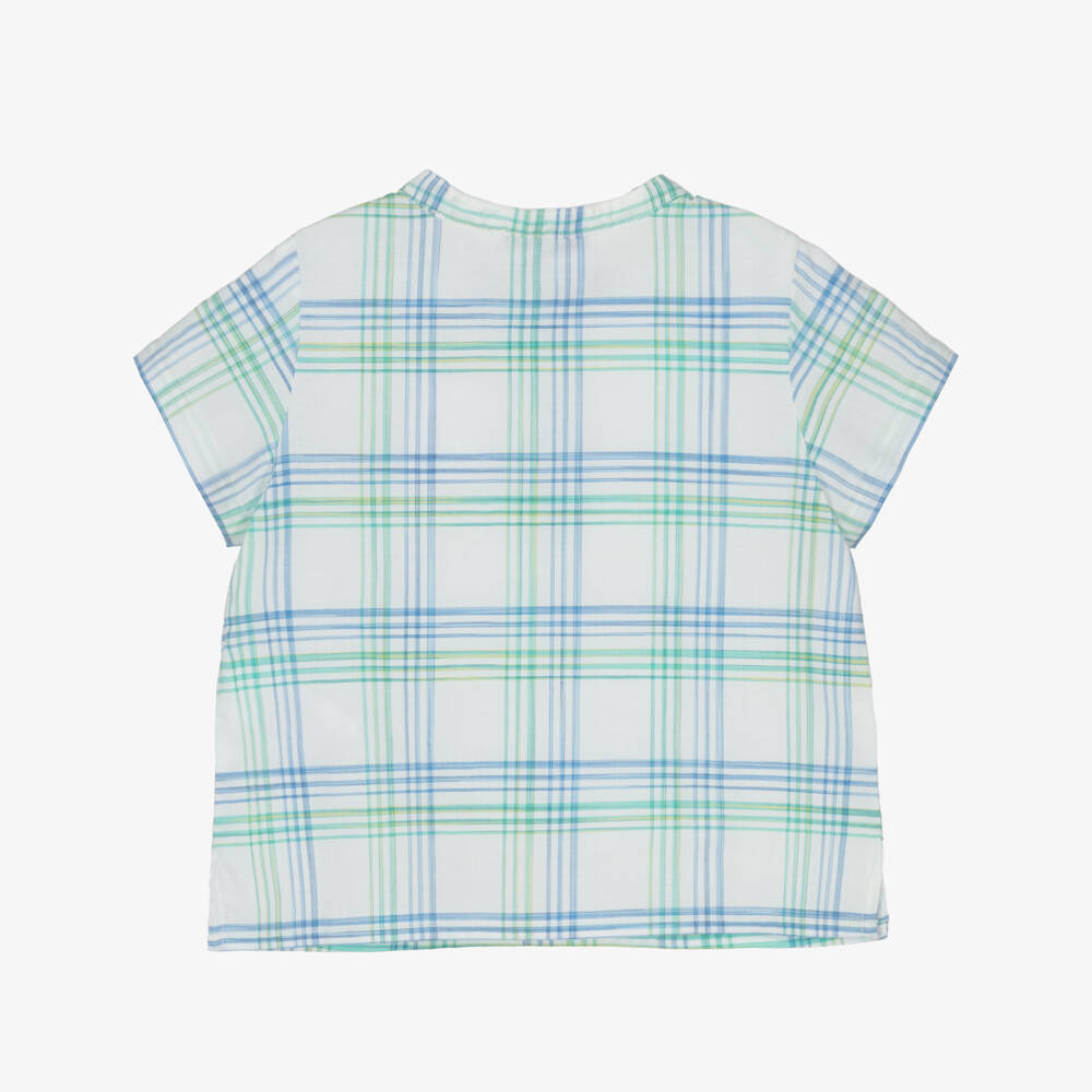 Bonpoint-Boys Classic Checkered Cotton Top | Childrensalon Outlet