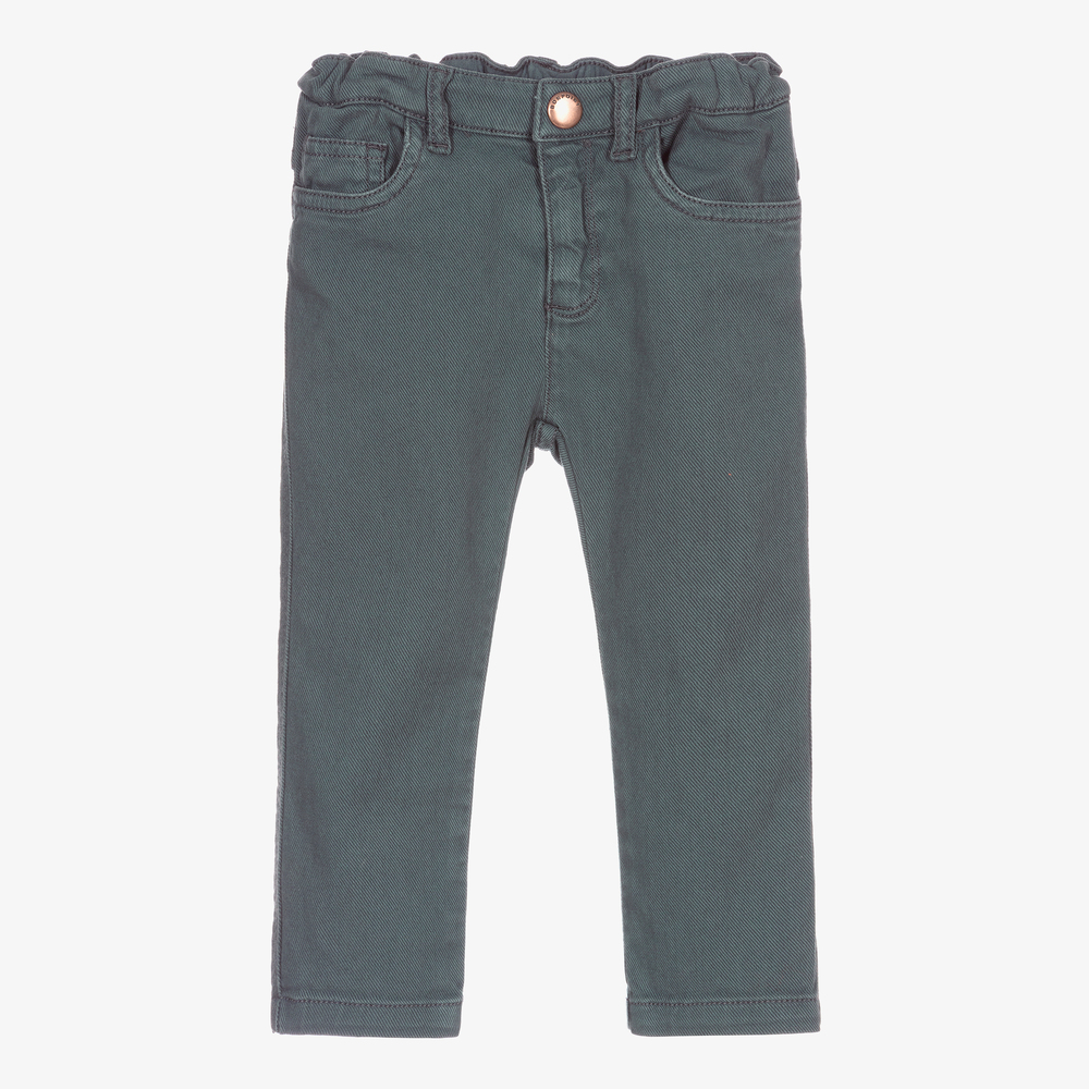 Bonpoint - Зеленые джинсовые брюки для мальчиков | Childrensalon