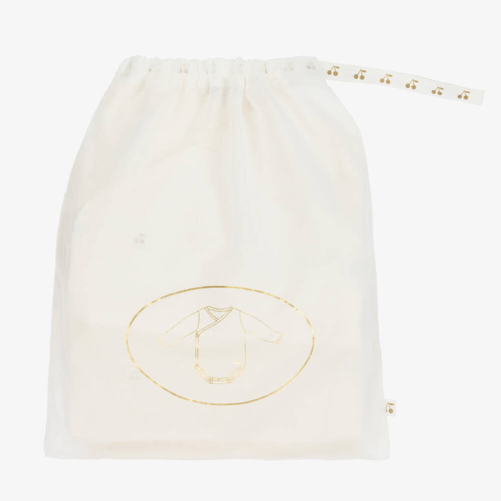 Bonpoint-Boys Ivory Cotton Bodysuit Trio | Childrensalon Outlet