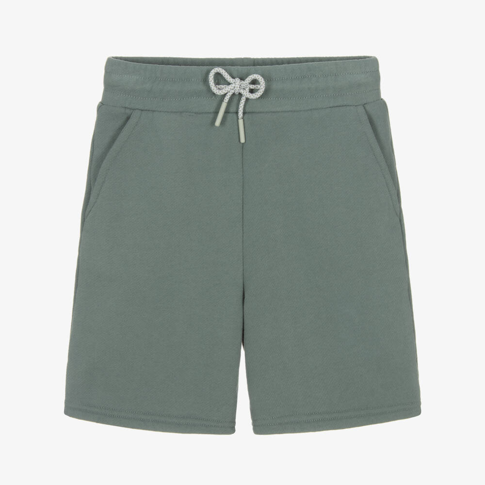 Bonpoint-Boys Leafy Green Cotton Shorts | Childrensalon Outlet