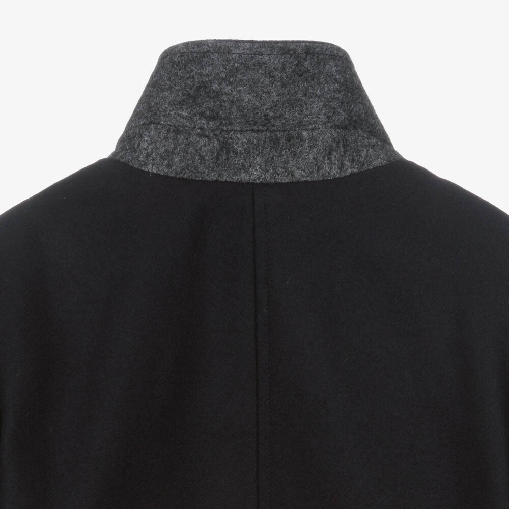 بونبوان-معطف مزيج صوف لون كحلي للأولاد | Childrensalon Outlet