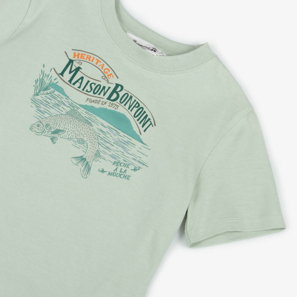 Bonpoint-Boys Olive Soft Cotton Tee | Childrensalon Outlet
