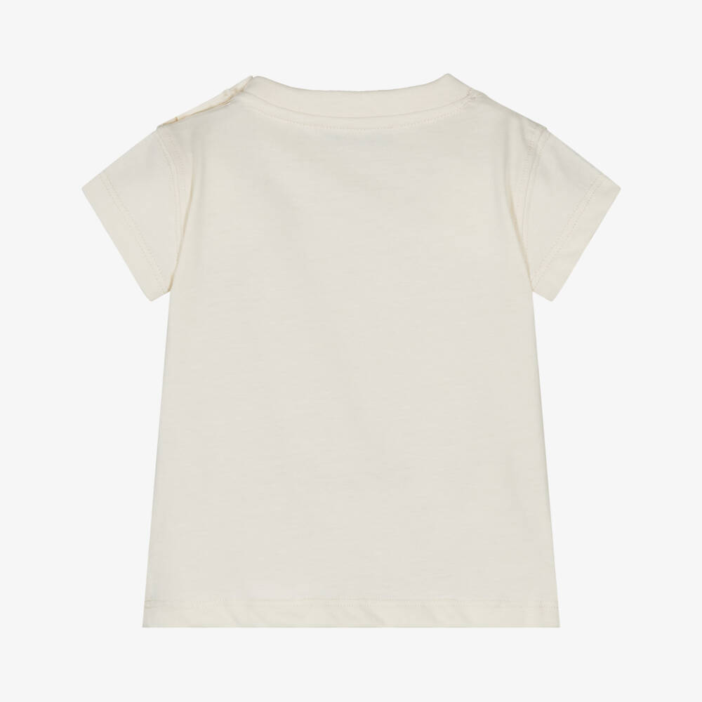 Bonpoint-Boys Soft Ivory Graphic Tee | Childrensalon Outlet