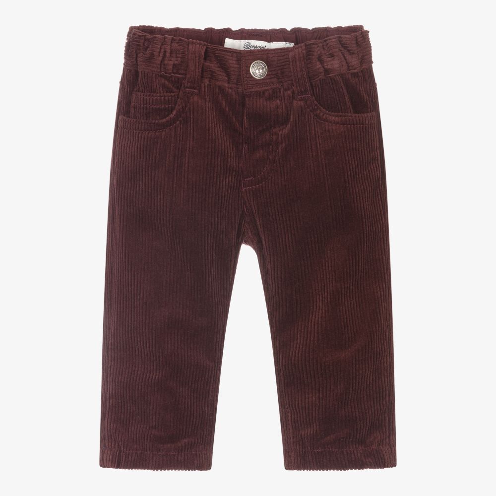 Bonpoint - Brown Cotton Corduroy Trousers | Childrensalon