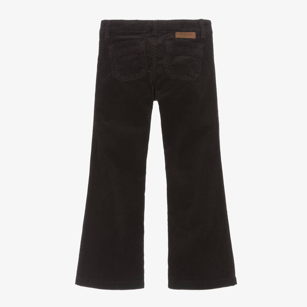 Bonpoint-Dark Brown Corduroy Flared Trousers | Childrensalon Outlet