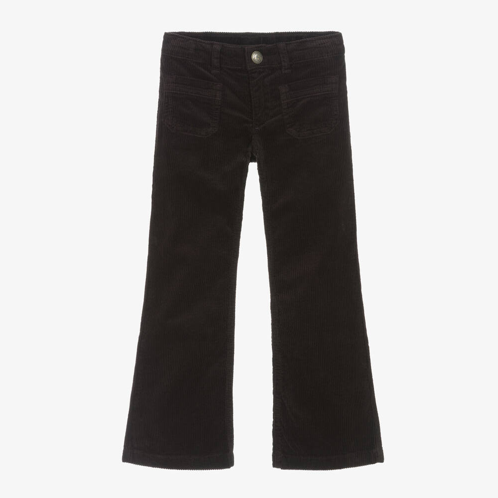 Bonpoint - Коричневые вельветовые брюки-клеш | Childrensalon