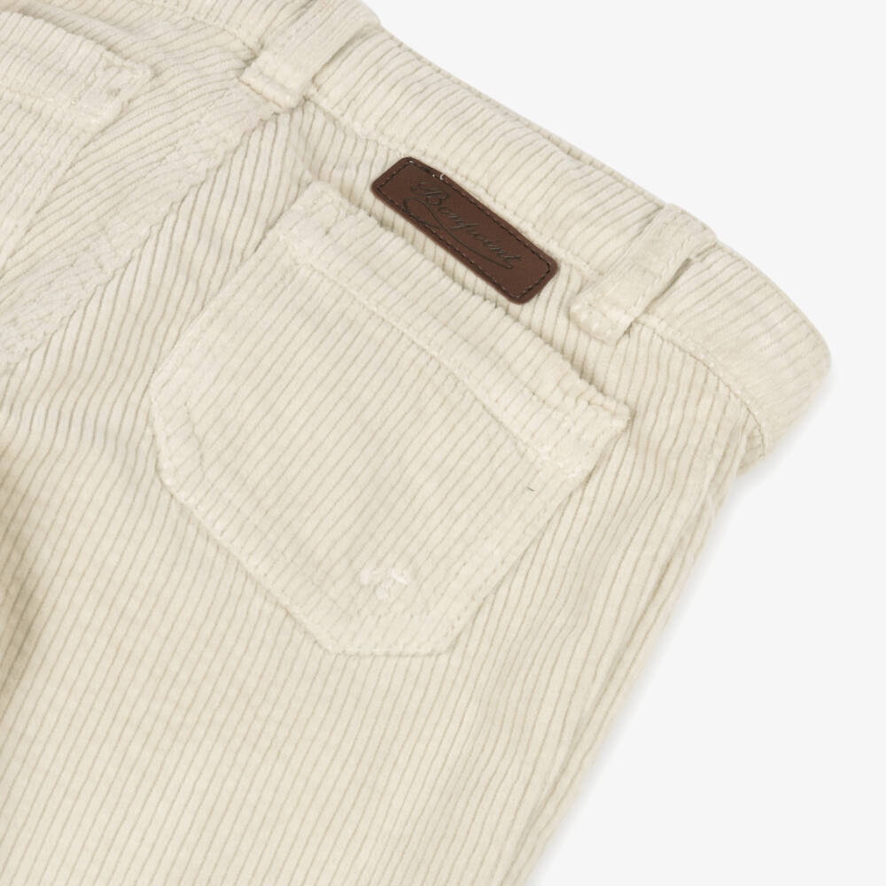Bonpoint-Girls Beige Flare Cord Trousers | Childrensalon Outlet