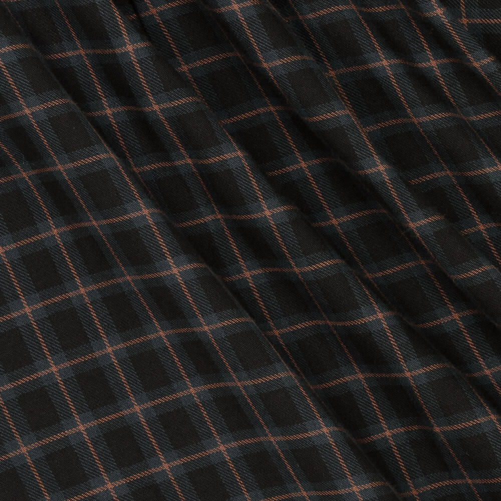 Bonpoint-Girls Black Check Lace Collar Dress | Childrensalon Outlet