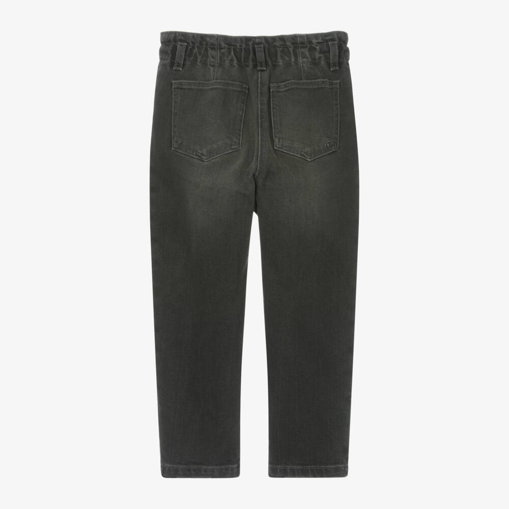 Bonpoint-Girls Black Stretch Denim Jeans | Childrensalon Outlet