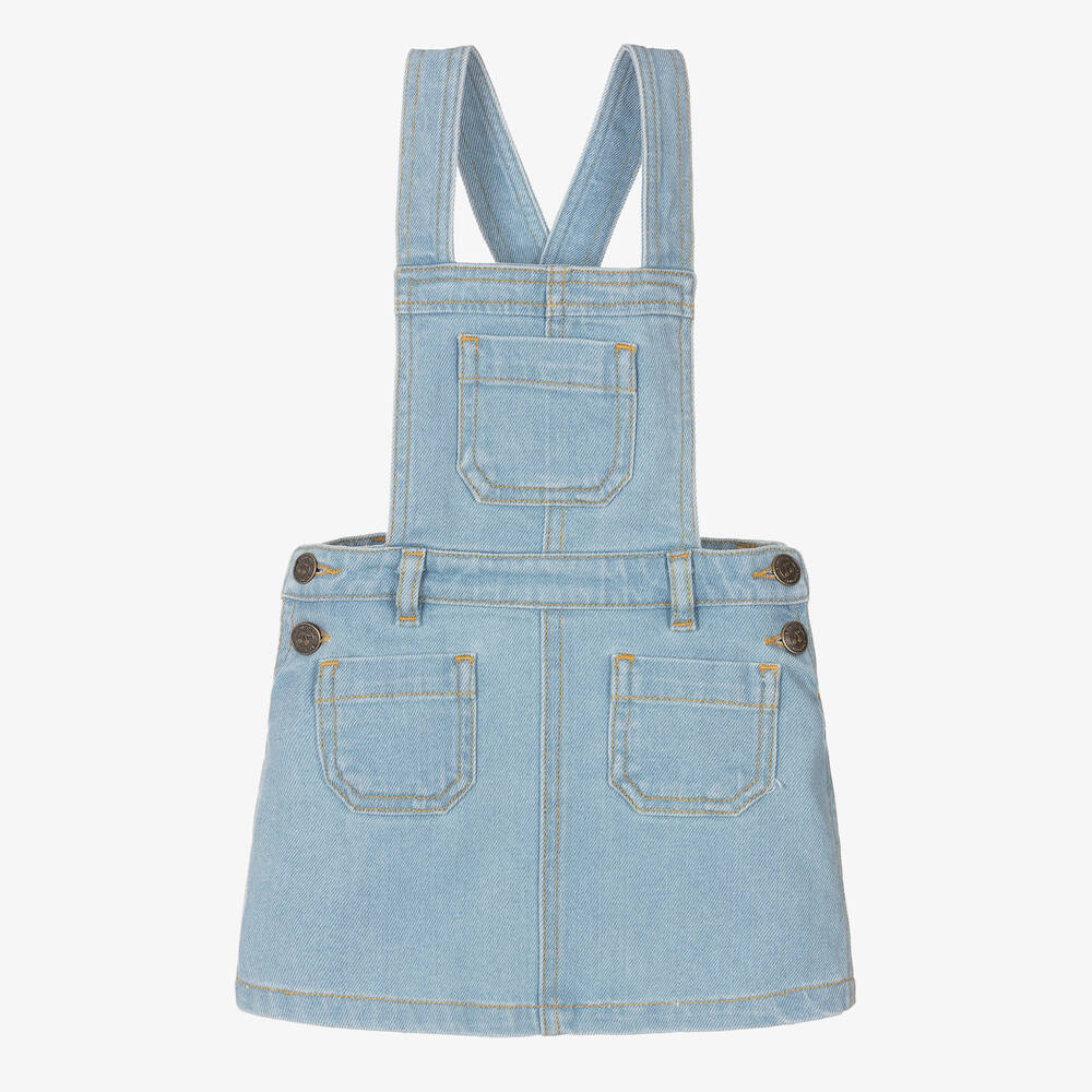 Bonpoint Robe chasuble en jean fille Childrensalon Outlet