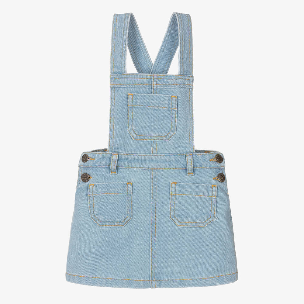 Bonpoint - Robe chasuble en jean fille | Childrensalon