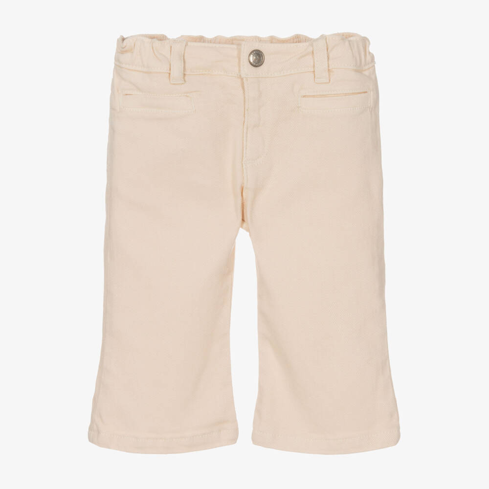Bonpoint-Girls Blush Twill Trousers | Childrensalon Outlet