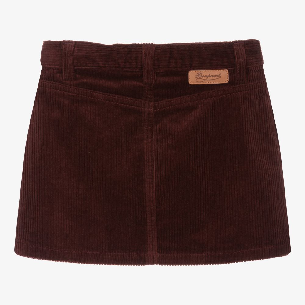 Dark brown deals corduroy skirt