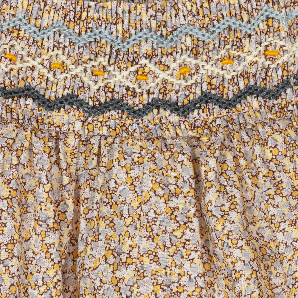 بونبوان-جمبسوت قطن لون عاجي وبني للبنات | Childrensalon Outlet