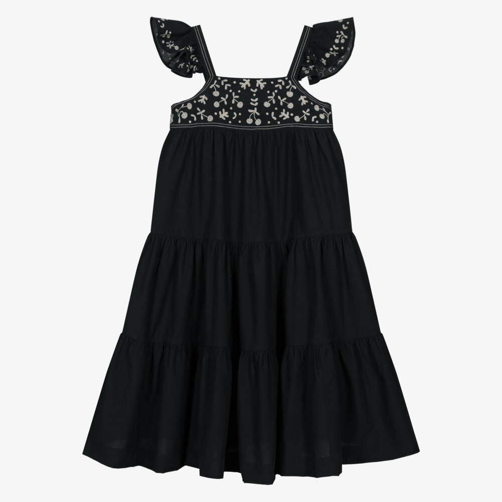 Bonpoint-Girls Cotton Cherry Charm Dress | Childrensalon Outlet