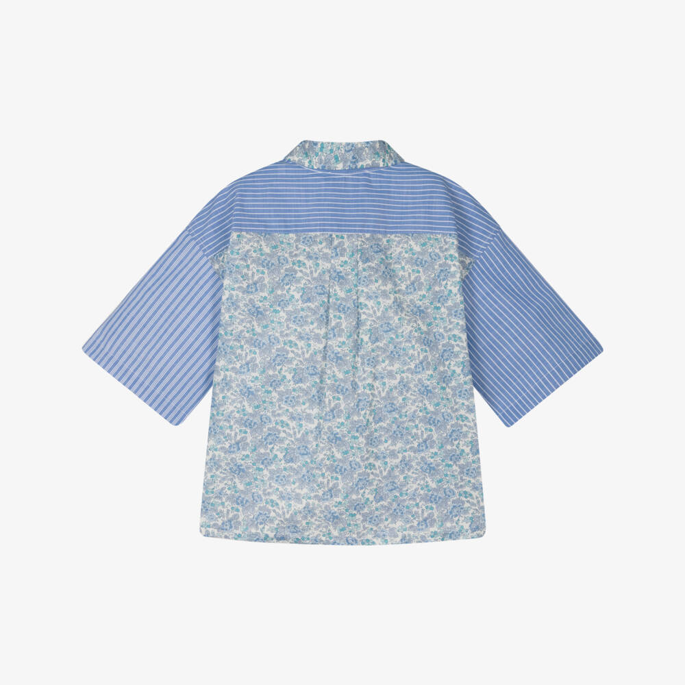 Bonpoint-Girls Cotton Liberty Floral Blouse | Childrensalon Outlet