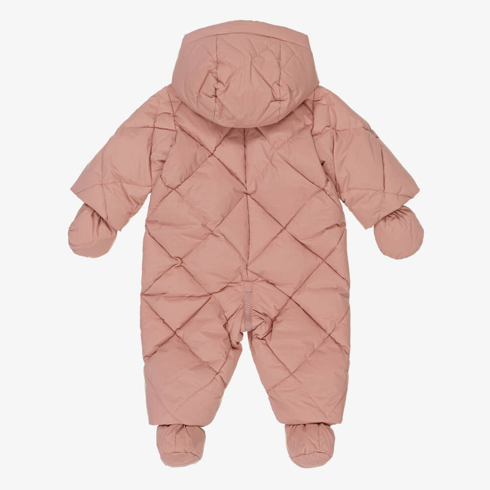 Bonpoint-Girls' Cozy Pink Quilted Snow Gear | Childrensalon Outlet