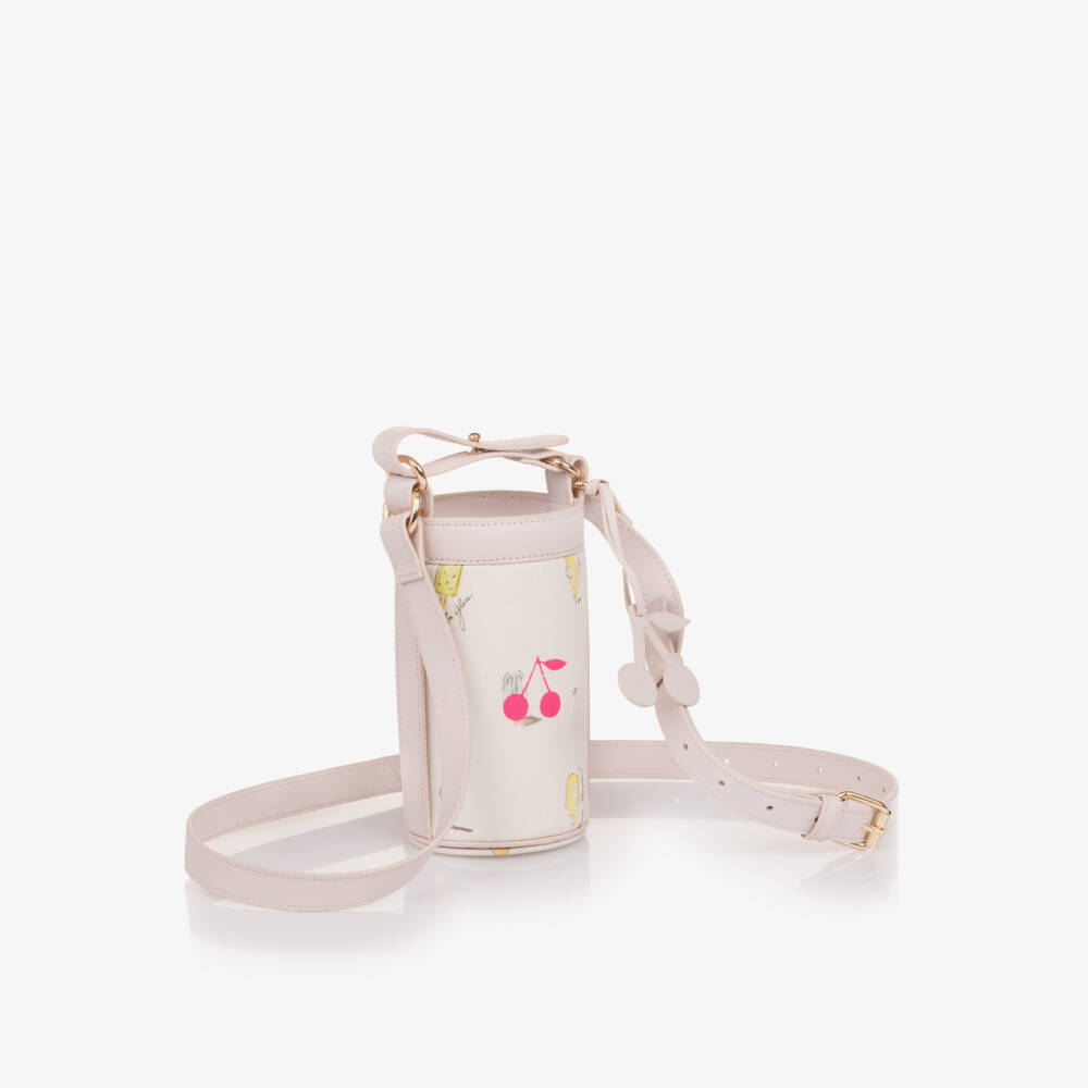 Bonpoint-Girls Cream Canvas Bottle Holder | Childrensalon Outlet