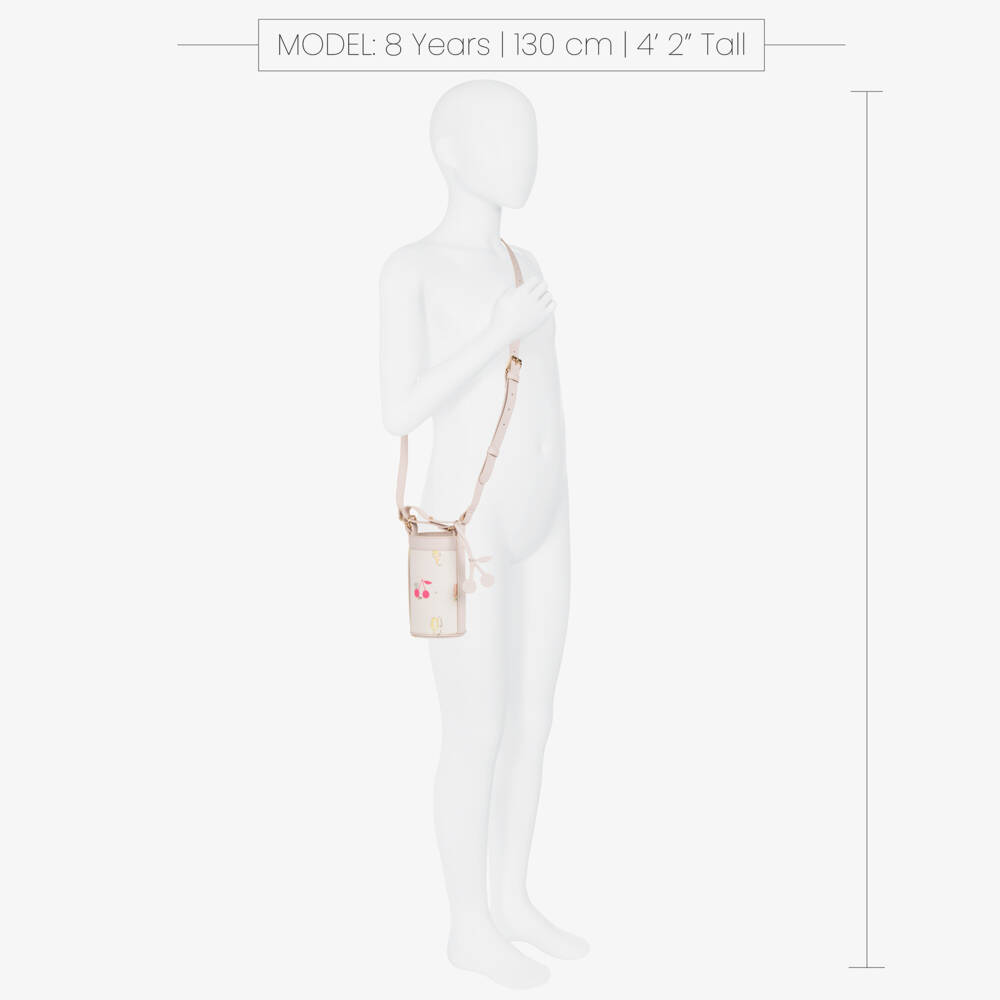 Bonpoint-Girls Cream Canvas Bottle Holder | Childrensalon Outlet
