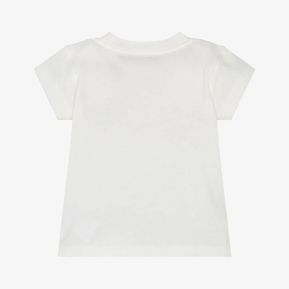 Bonpoint-Girls Cream Cherry Cotton Tee | Childrensalon Outlet