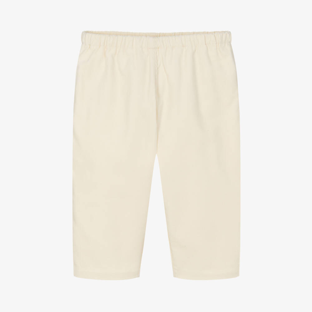 Bonpoint-Girls Cream Corduroy Trousers | Childrensalon Outlet