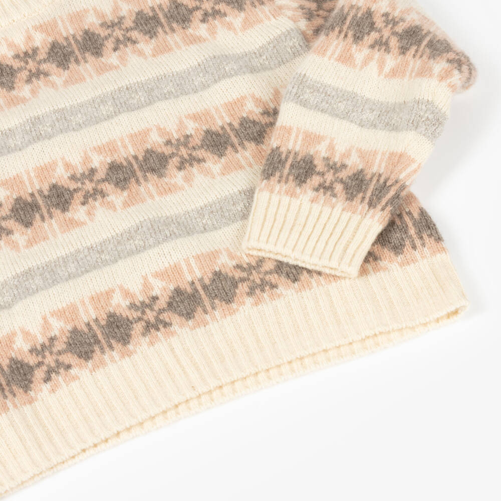 Bonpoint-Girls Cream Wool & Cashmere Jumper | Childrensalon Outlet