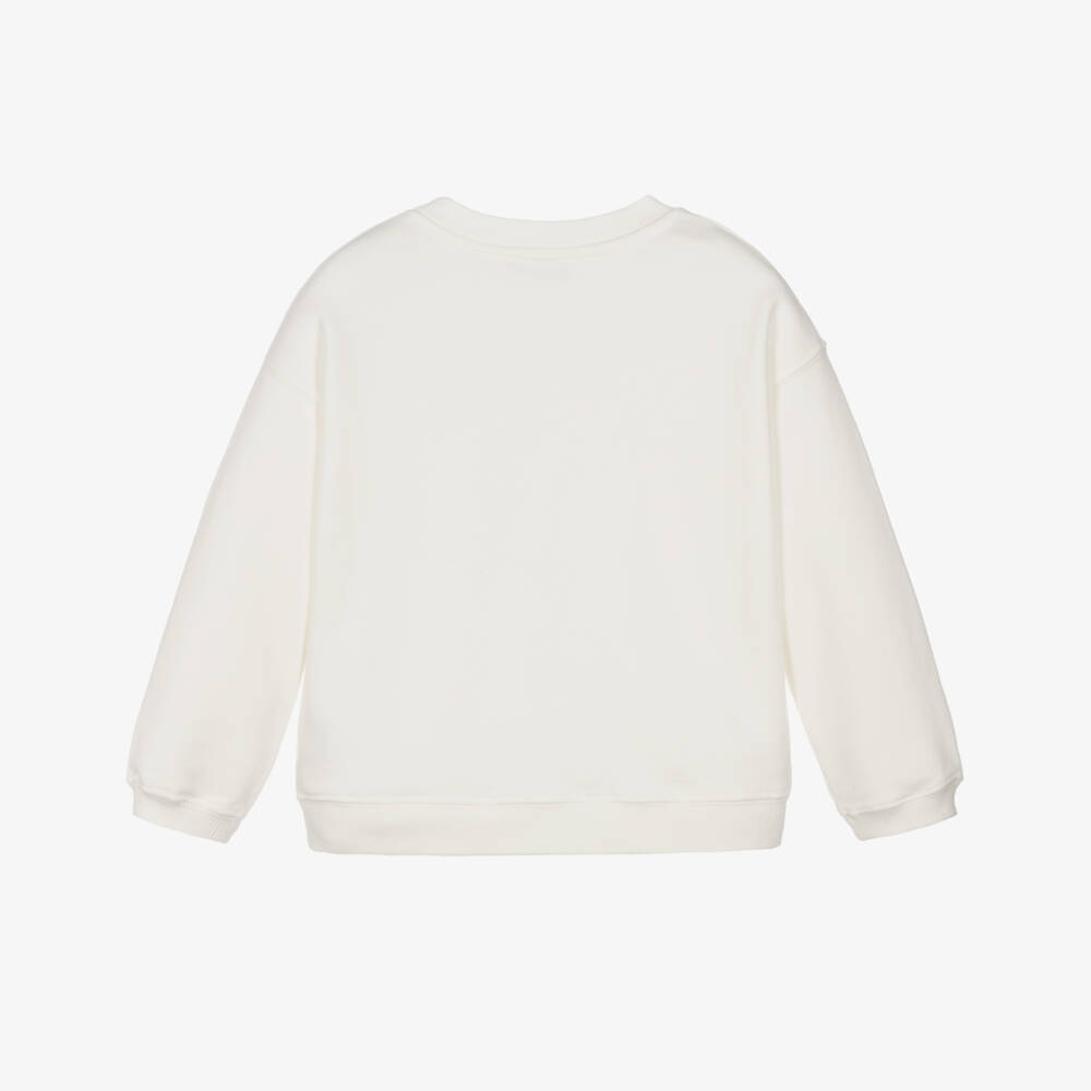 Bonpoint-Girls Creamy Cherry Motif Pullover | Childrensalon Outlet