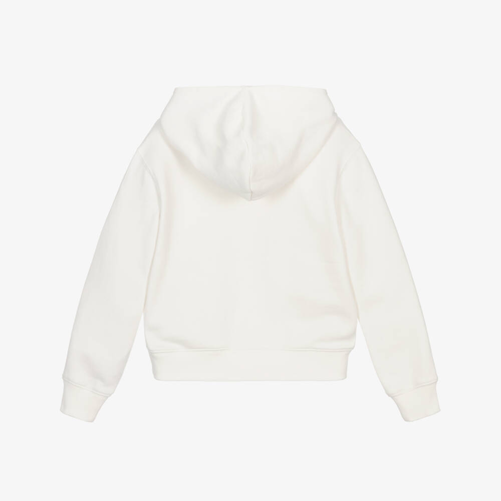 Bonpoint-Girls Creamy Embroidered Cotton Sweater | Childrensalon Outlet