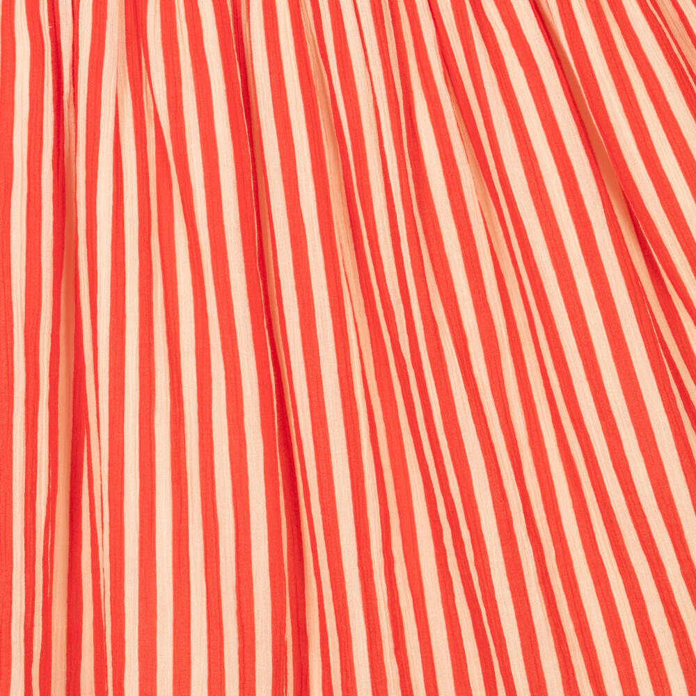 Bonpoint-Girls Crimson & Ivory Cotton Skirt | Childrensalon Outlet