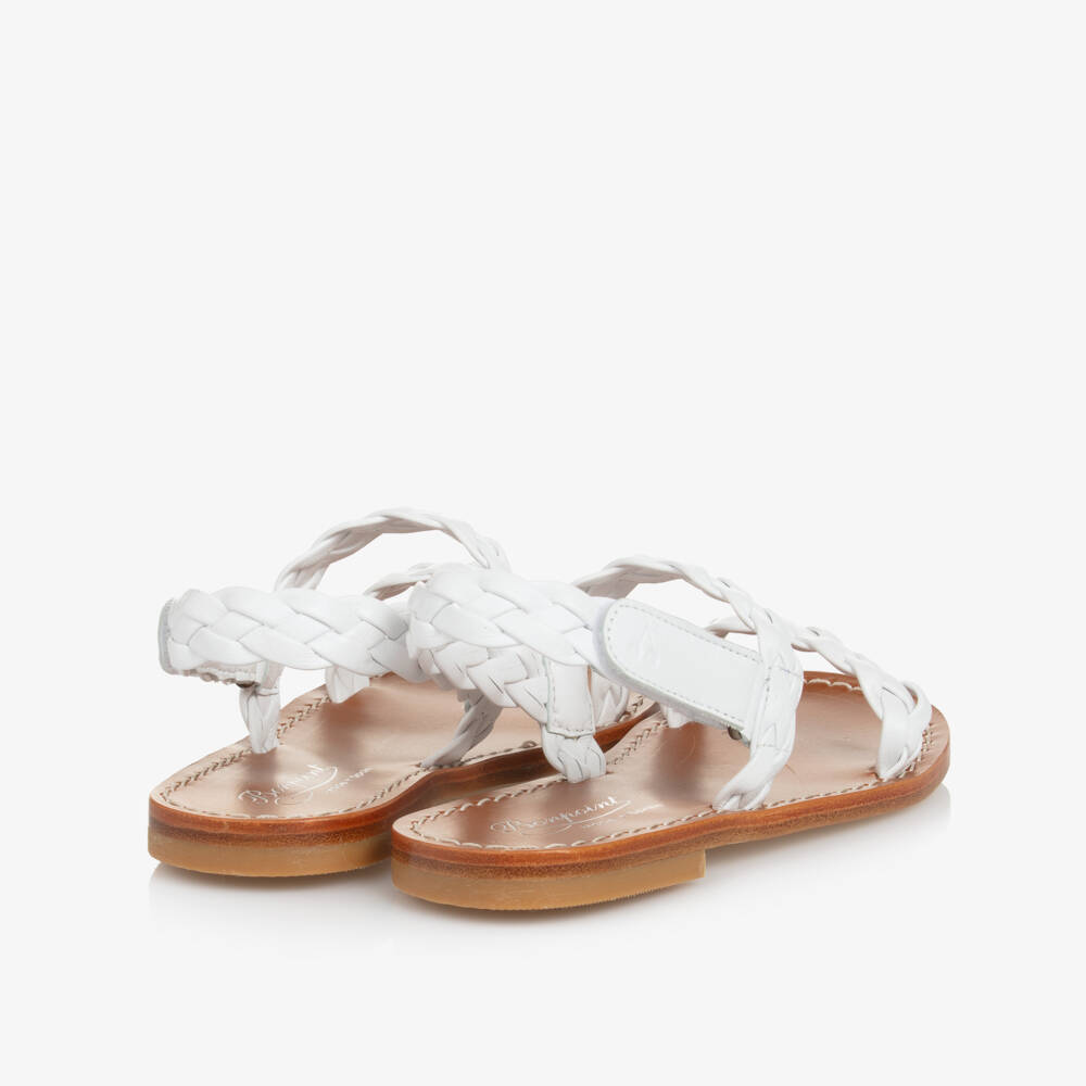 Bonpoint-Элегантные кремовые плетёные сандалии для девочек | Childrensalon Outlet