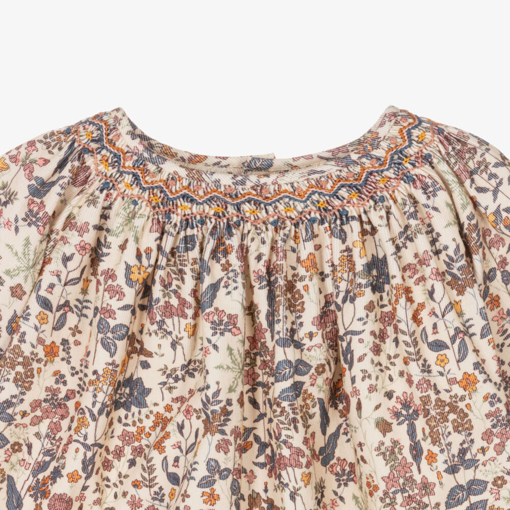 بونبوان-فستان نيدل كورد لون بيج | Childrensalon Outlet