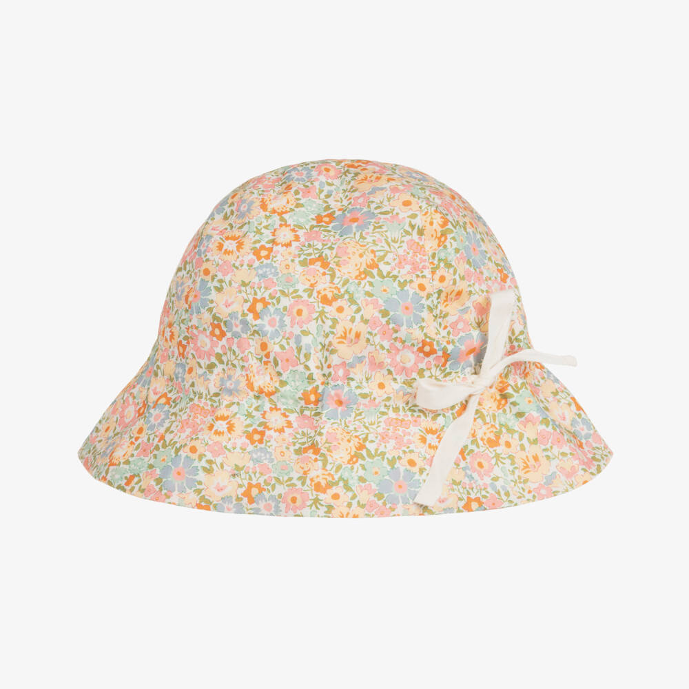 Bonpoint-Летняя хлопковая шляпка с цветочным узором для девочек | Childrensalon Outlet