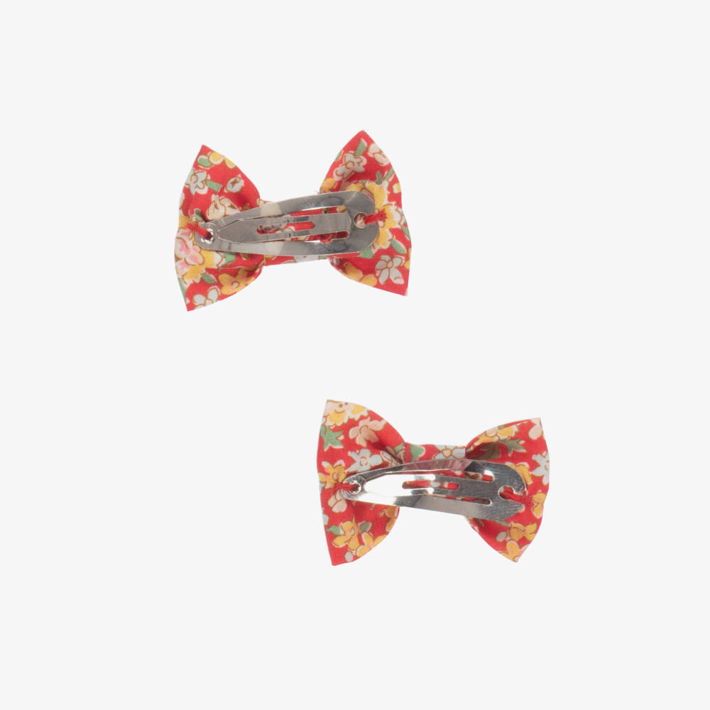 Bonpoint-Girls Floral Liberty Hair Accessories Pair | Childrensalon Outlet
