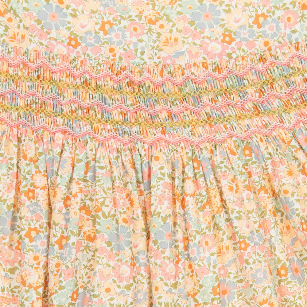 Bonpoint-Girls Floral Liberty Smocked Frock | Childrensalon Outlet