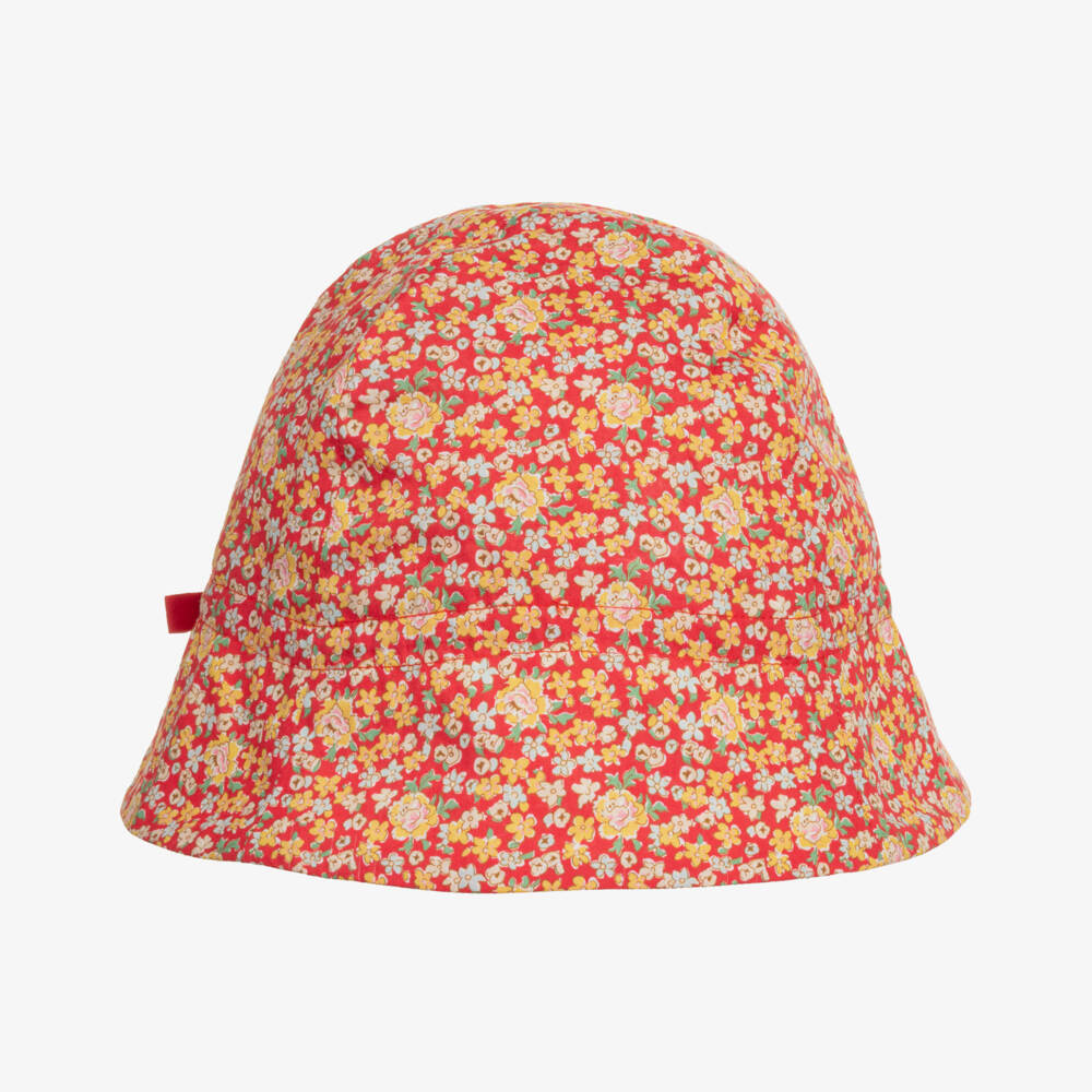 Bonpoint-Girls Floral Print Summer Bonnet | Childrensalon Outlet