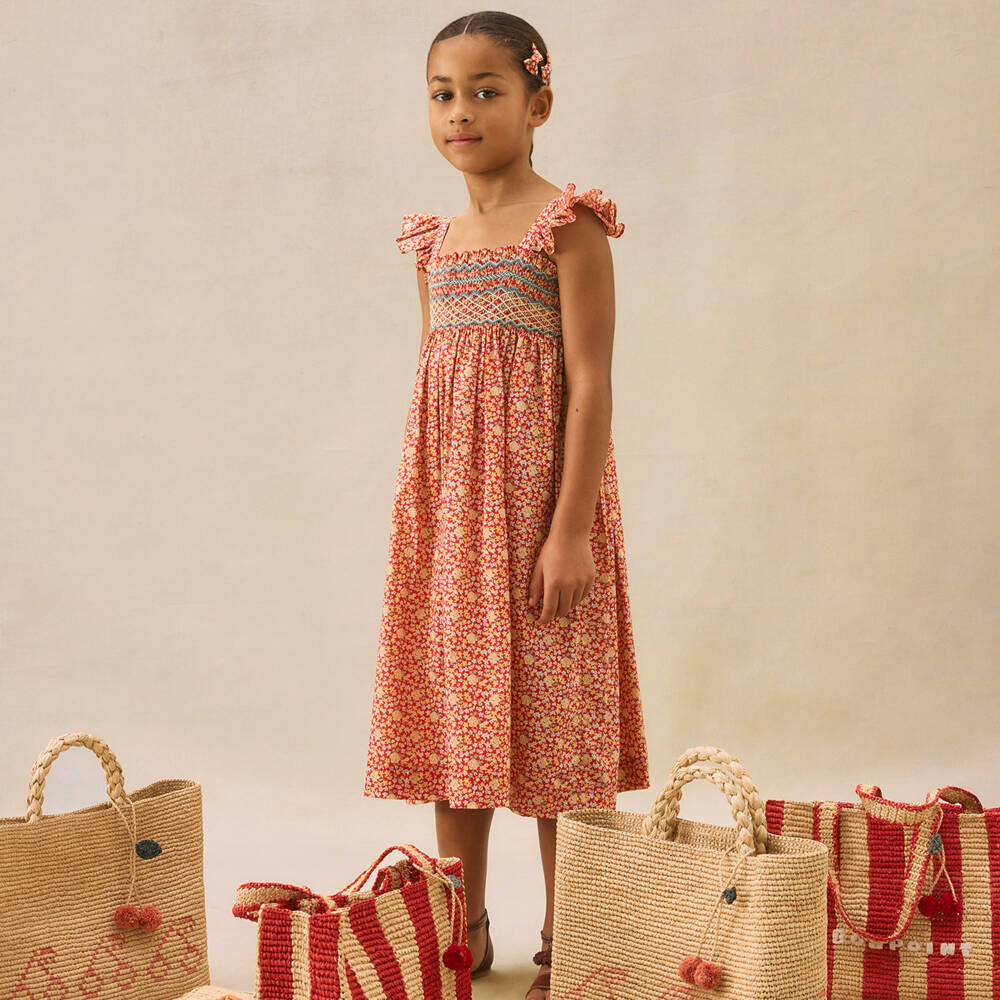 Bonpoint-Girls Floral Tana Lawn Dress | Childrensalon Outlet