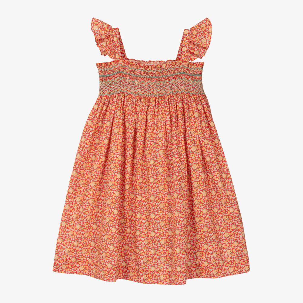 Bonpoint-Girls Floral Tana Lawn Dress | Childrensalon Outlet
