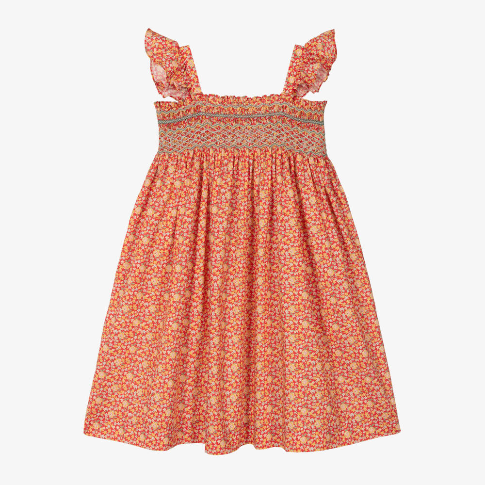 Bonpoint-Girls Floral Tana Lawn Dress | Childrensalon Outlet