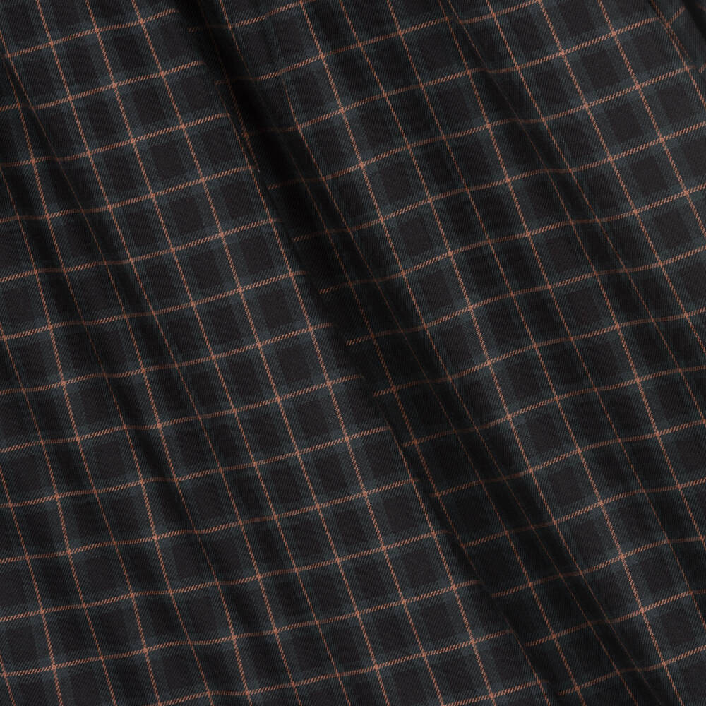 Bonpoint-Girls Grey & Pink Check Cotton Dress | Childrensalon Outlet