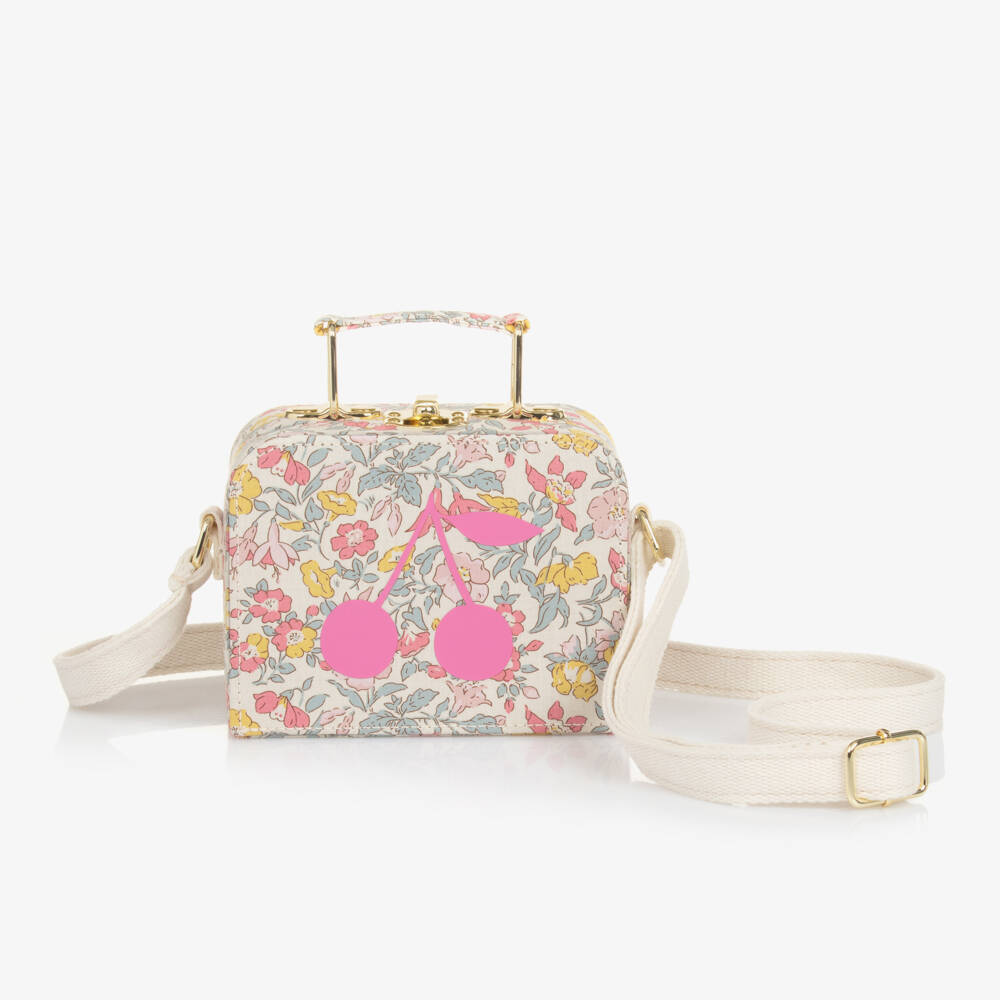Bonpoint-Girls Ivory Floral Box Bag | Childrensalon Outlet
