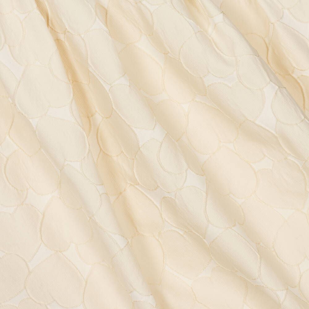 Bonpoint-فستان جاكار بنقشة قلوب لون عاجي | Childrensalon Outlet