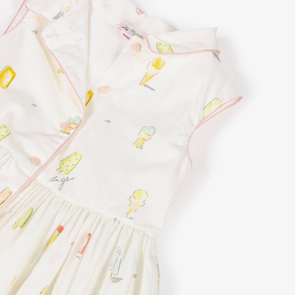 Bonpoint-Girls Ivory Sleeveless Ice Cream Dress | Childrensalon Outlet