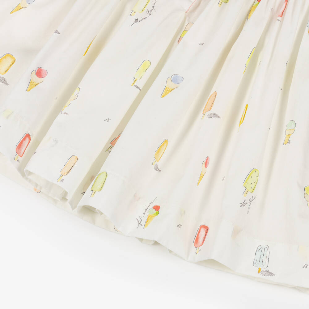 Bonpoint-Girls Ivory Sleeveless Ice Cream Dress | Childrensalon Outlet