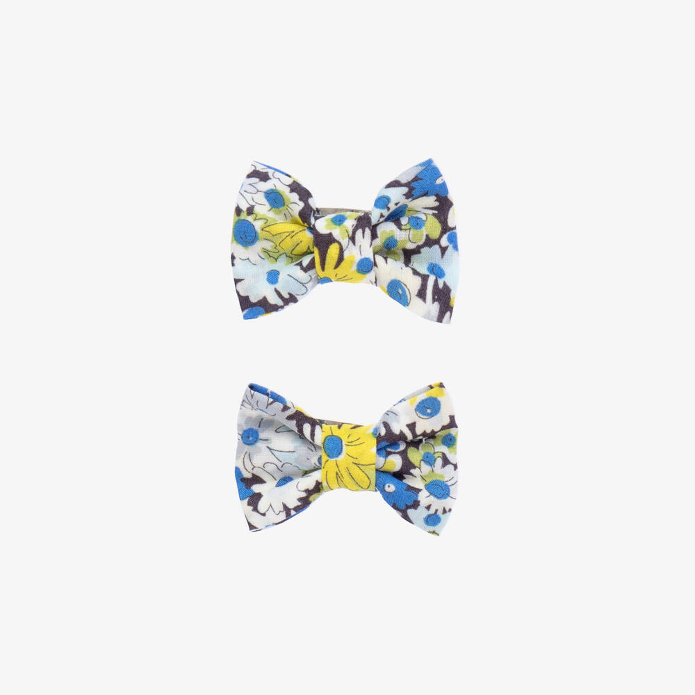 Bonpoint-Girls Liberty Cotton Hair Clips (2 Pack) | Childrensalon Outlet